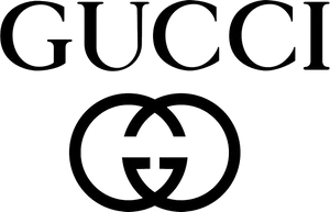 Gucci Logo Black Background PNG Image