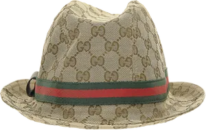 Gucci Printed Fedora Hat PNG Image