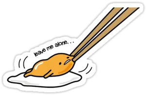 Gudetama Lazy Egg Chopsticks PNG Image