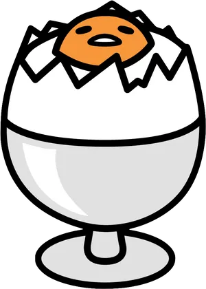 Gudetamain Eggcup Cartoon PNG Image