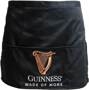 Guinness Branded Bar Apron PNG Image