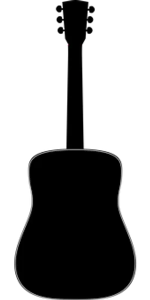 Guitar Silhouette Outline PNG Image