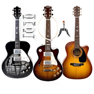 Guitar Strings Pack Png Uoh30 PNG Image