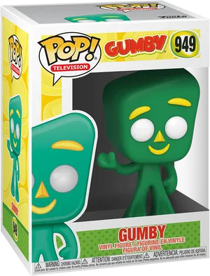 Gumby Funko Pop Vinyl Figure Packaging PNG Image