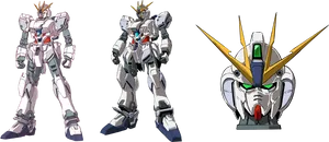 Gundam Mecha Designs PNG Image