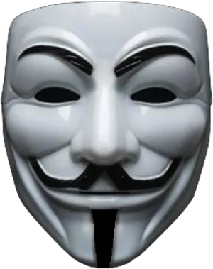 Guy Fawkes Mask Iconic Symbol PNG Image