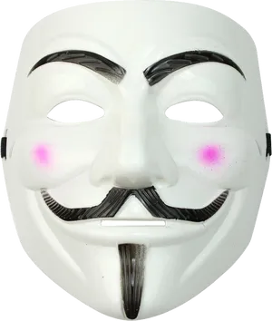 Guy Fawkes Mask Iconic Symbol PNG Image