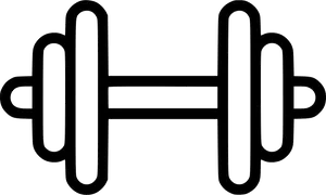 Gym Dumbbell Icon PNG