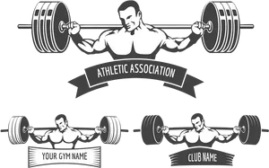 Gym Logo Weightlifting Athletic Association PNG