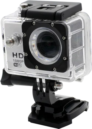 H D Action Camera Waterproof Housing PNG Image