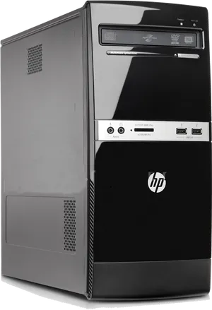 H P Desktop Computer Tower PNG Image