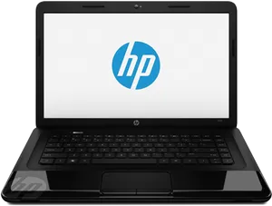 H P Laptop Displaying Logo PNG Image