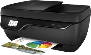 H P Office Jet3830 Allin One Printer PNG Image