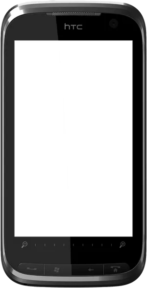 H T C Smartphone Blank Screen PNG Image