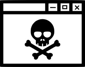 Hacker Skull Window Icon PNG Image