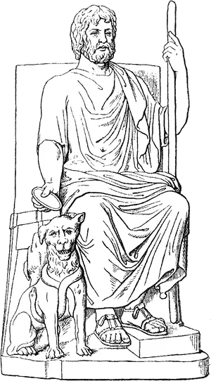 Hades_and_ Cerberus_ Illustration.png PNG Image