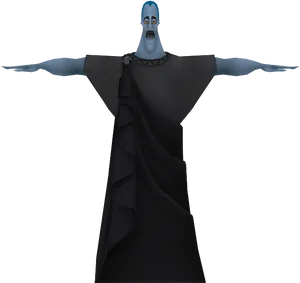 Hades Greek Mythology Character Arms Outstretched PNG Image