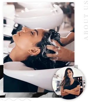 Hair Washing Serviceat Salon PNG Image