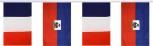 Haitian Flag Design PNG Image