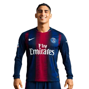 Hakimi Psg Jersey Png 10 PNG Image