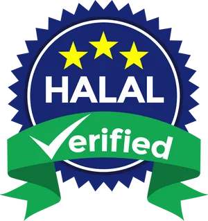 Halal Verified Certification Seal PNG Image