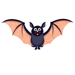 Halloween Cartoon Bats Flock Png 06252024 PNG Image