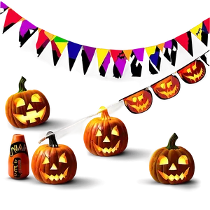 Halloween Party Pumpkin Carvings Png 32 PNG Image