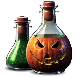 Halloween Party Wizard Potions Png Xuw28 PNG Image