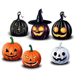 Halloween Pumpkin Decorations Png Uxw74 PNG Image