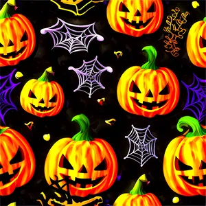 Halloween Seamless Pattern Png Rxn PNG Image