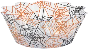 Halloween Spiderweb Bowl Design PNG Image