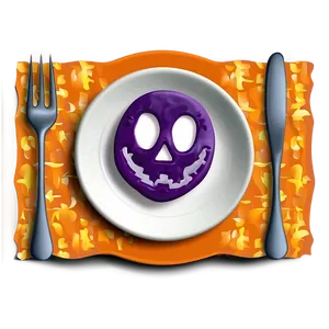 Halloween Table Setting Png 86 PNG Image