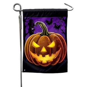 Halloween Themed Garden Flag Png Mny PNG Image