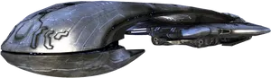 Halo Covenant Ship Profile PNG Image