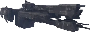 Halo U N S C Frigate Render PNG Image