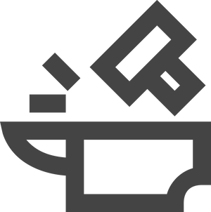 Hammer Anvil Icon PNG Image