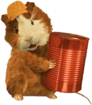 Hamster With Can And Cap.png PNG Image