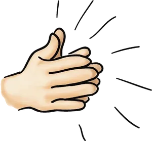 Hand Clapping Illustration PNG Image