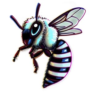 Hand-drawn Bee Png Wge PNG Image