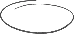 Hand Drawn Black Circle PNG Image