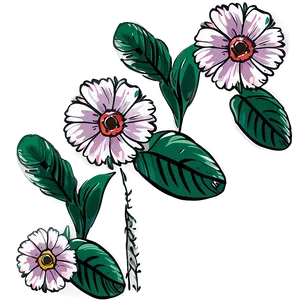 Hand-drawn Boho Flowers Png Xno96 PNG Image