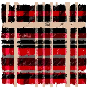 Hand Drawn Buffalo Plaid Png 06262024 PNG Image