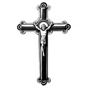 Hand-drawn Catholic Cross Sketch Png Jek PNG Image