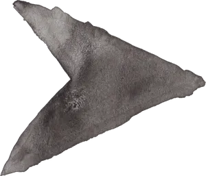 Hand Drawn Charcoal Arrow PNG Image