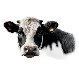 Hand Drawn Cow Face Png Fex PNG Image