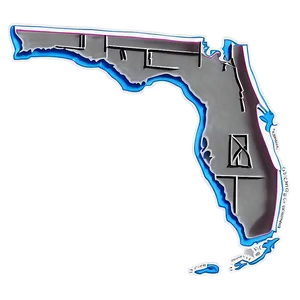 Hand Drawn Florida Outline Png 65 PNG Image