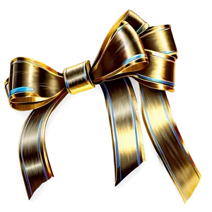 Hand Drawn Gold Bow Png 84 PNG Image