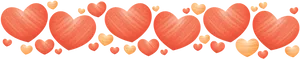 Hand Drawn Heart Border PNG Image