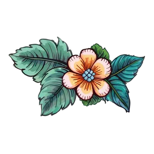 Hand-drawn Indie Flower Art Png 06252024 PNG Image