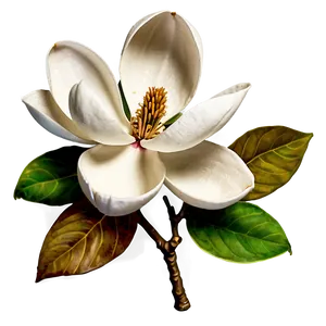 Hand-drawn Magnolia Flower Png 24 PNG Image